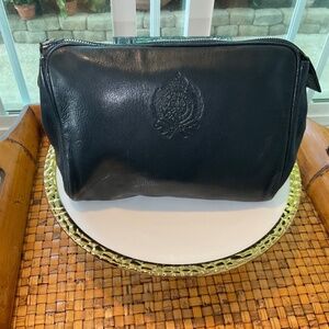 Vintage Polo Ralph Lauren Softest Black Pebbled Leather Clutch Purse